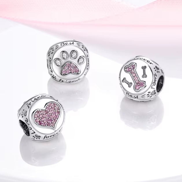 Сребърен талисман "Best friend"