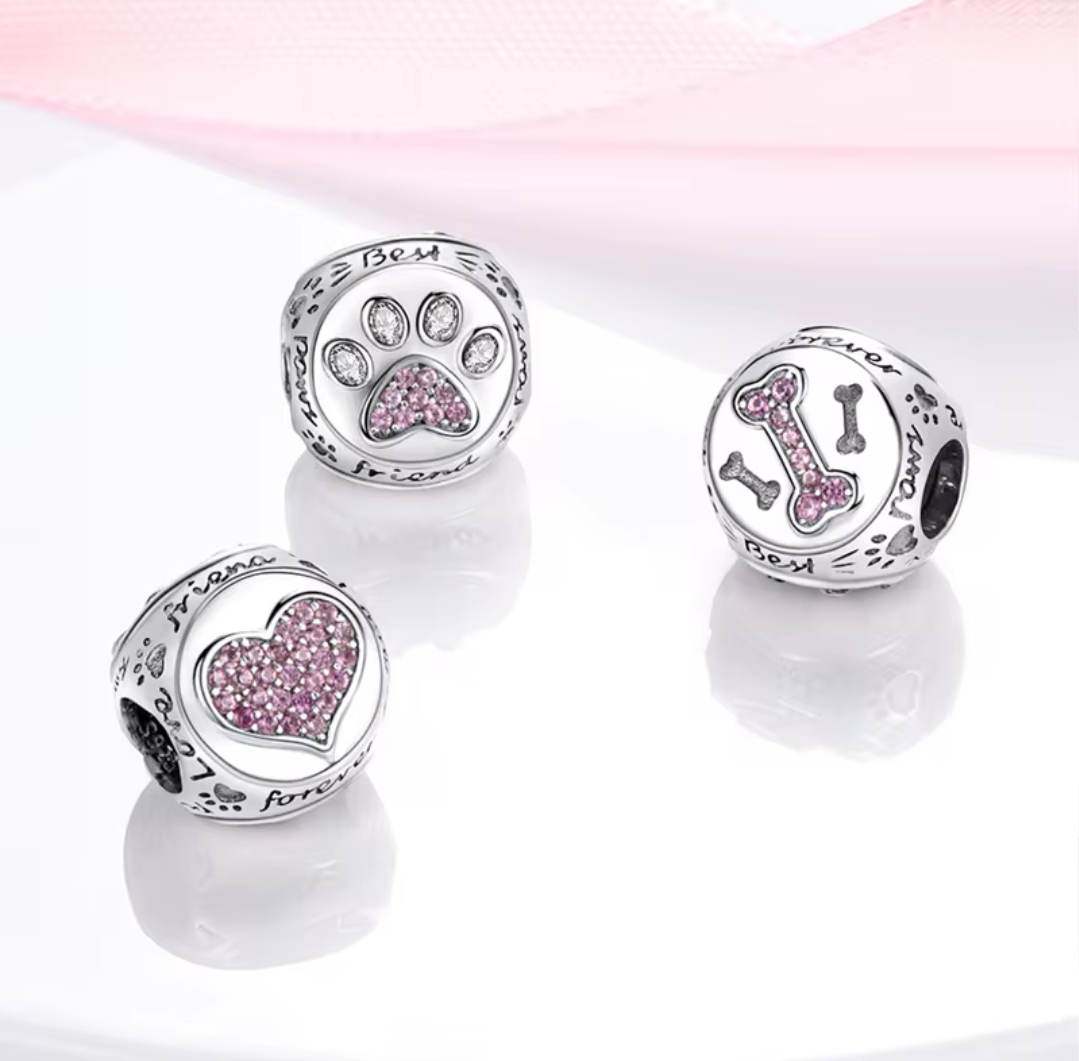 Сребърен талисман "Best friend"