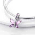 Сребърен талисман "Butterfly"