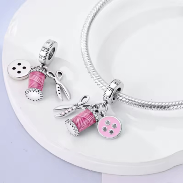 Сребърен талисман "Designer"