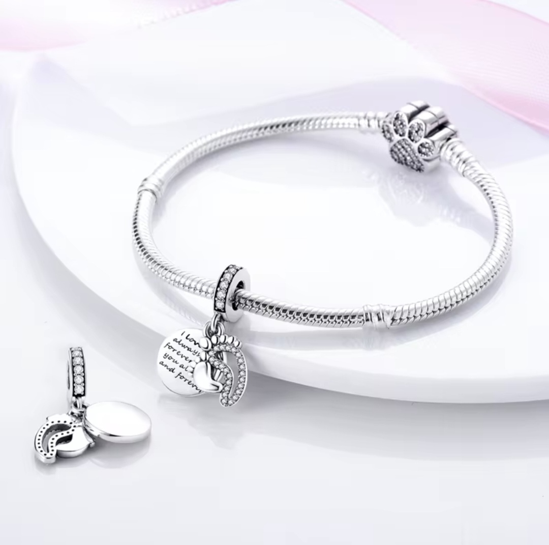 Сребърен талисман "Baby born" - Image 4