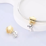 Сребърен талисман "Kitty"