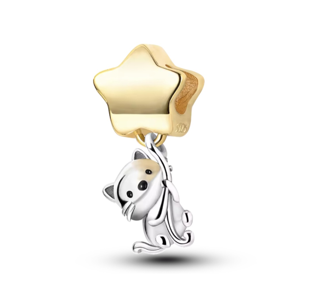 Сребърен талисман "Kitty" - Image 3