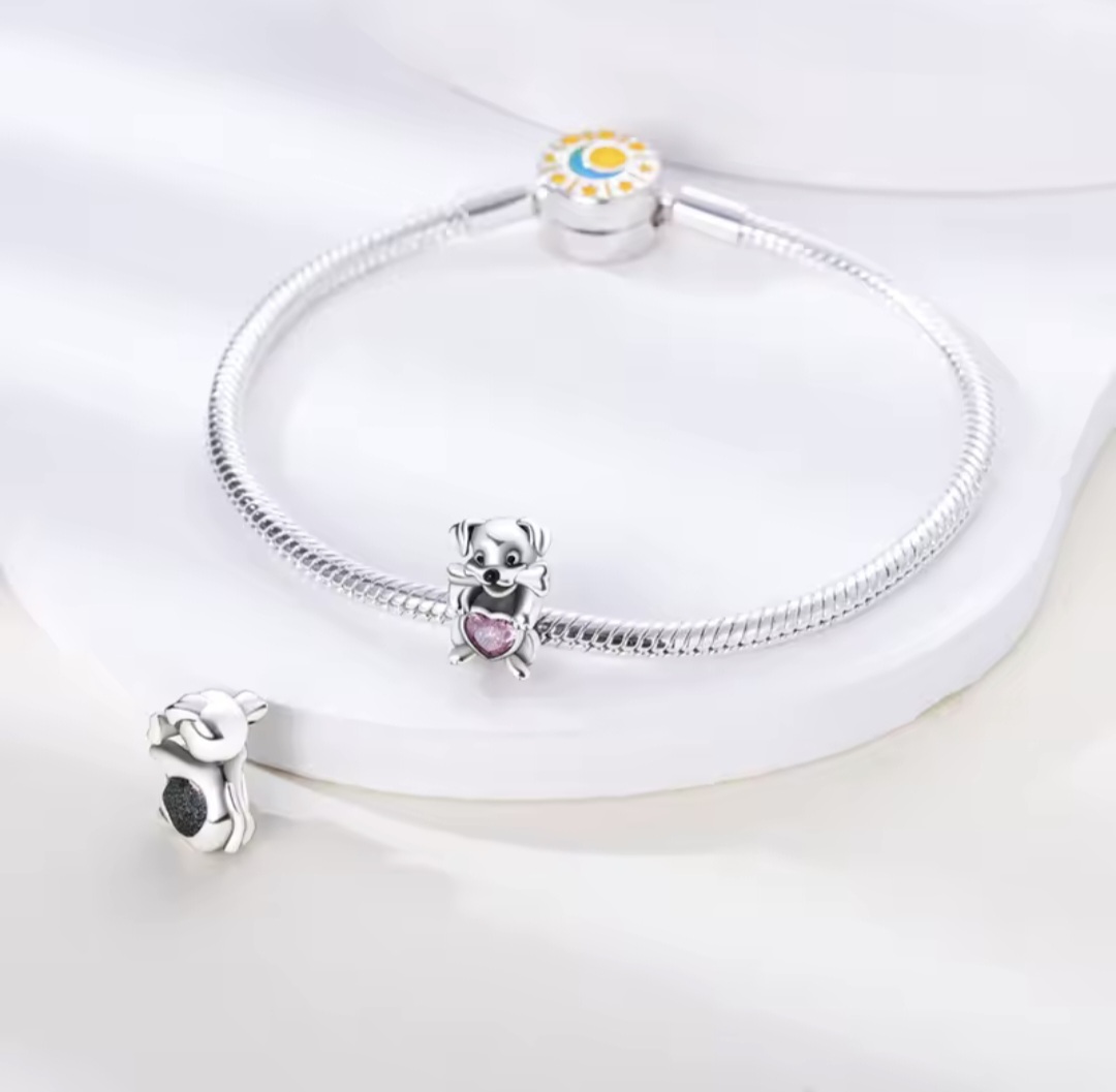 Сребърен талисман "Love dog" - Image 4