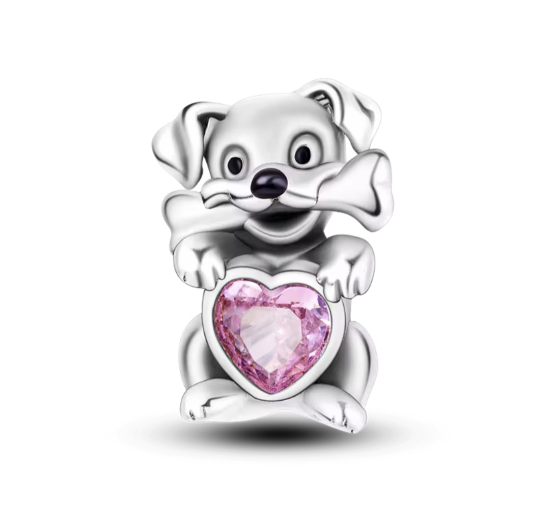 Сребърен талисман "Love dog" - Image 3