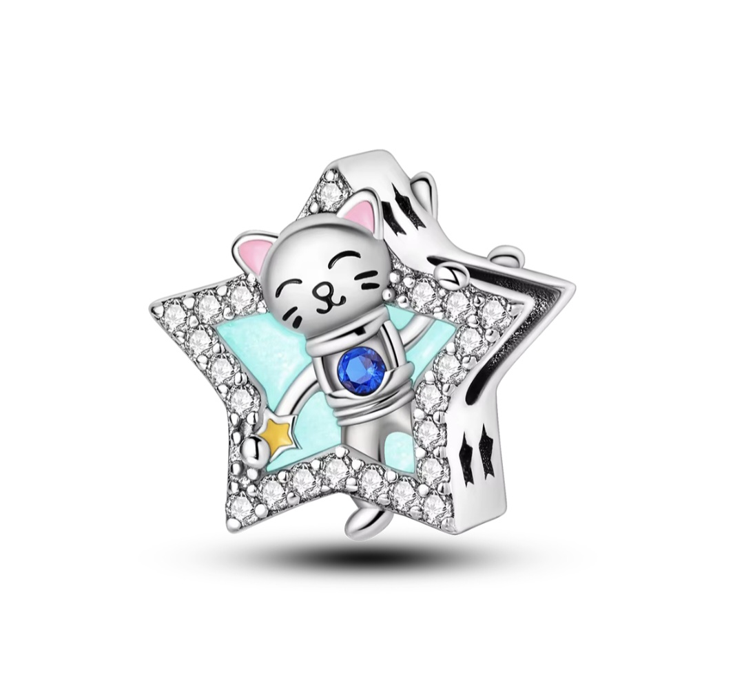 Сребърен талисман "Star" - Image 3