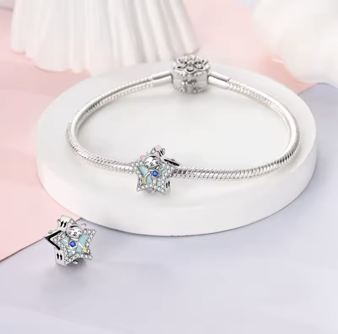 Сребърен талисман "Star"