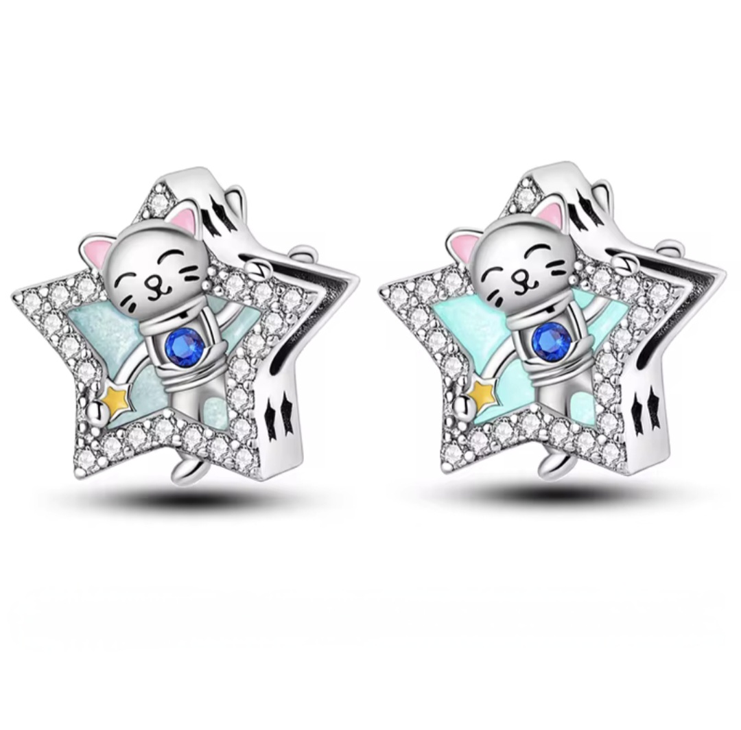 Сребърен талисман "Star" - Image 4