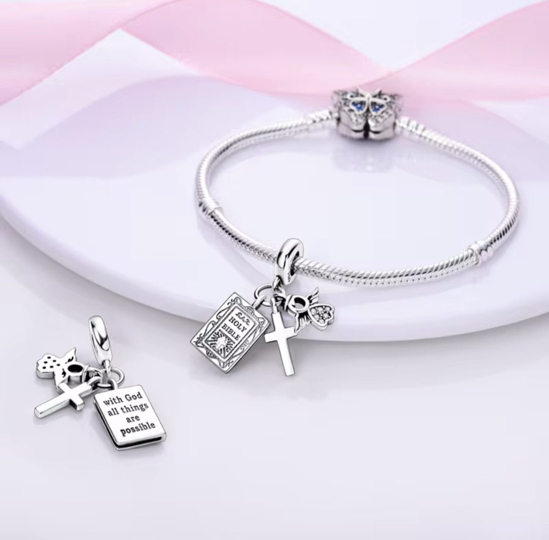 Сребърен талисман "Holy Bible"