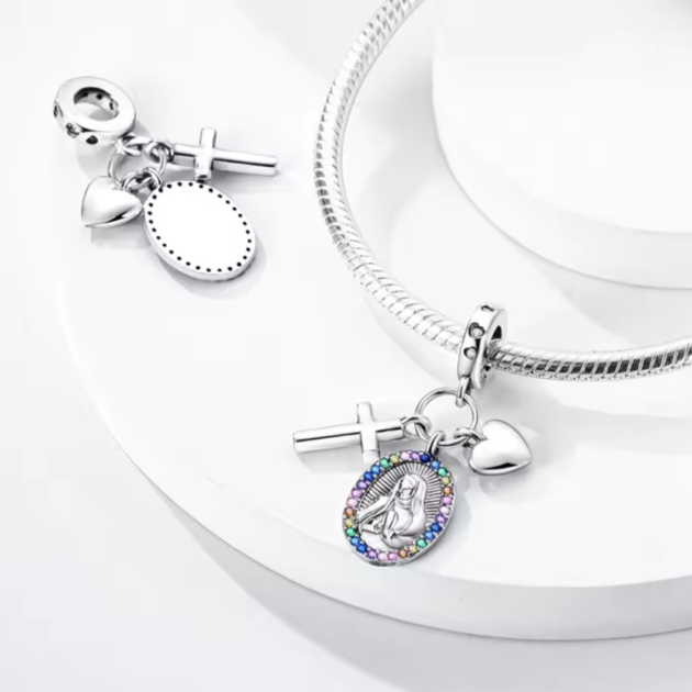 Сребърен талисман "Virgin Mary"