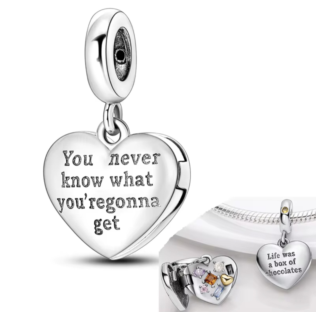 Сребърен талисман "You never know" - Image 2