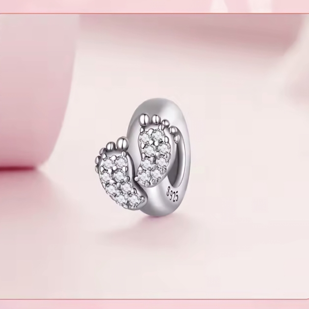 Сребърен талисман "Бебешко щастие"