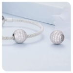 Сребърен талисман "Брилянтен кръг"