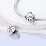 Сребърен талисман "Ключ за сърцето ми"