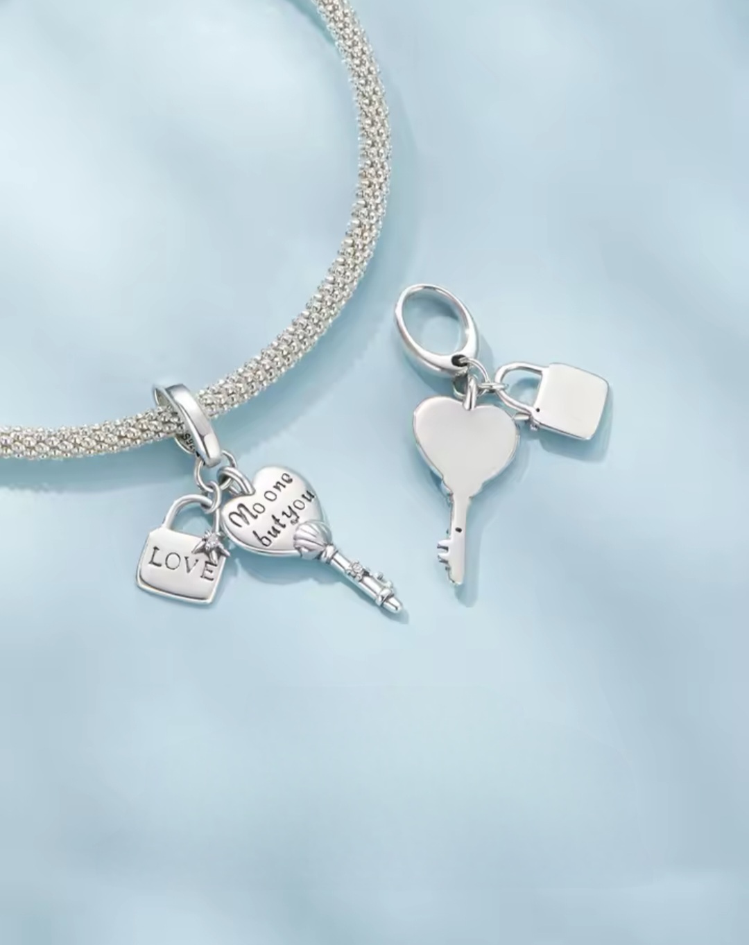 Сребърен талисман "Ключът за теб" - Image 3