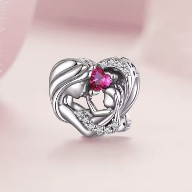 Сребърен талисман "Майка и дъщеря"