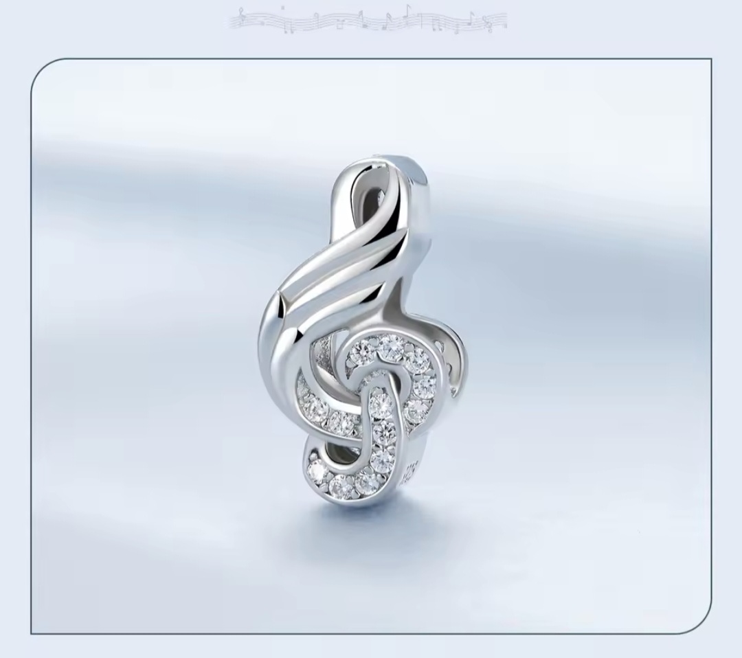 Сребърен талисман "Музиката е моят живот" - Image 4