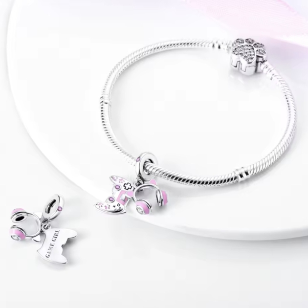 Сребърен талисман „Геймърска енергия“