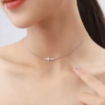 Сребърен чокър "Infinity Faith"