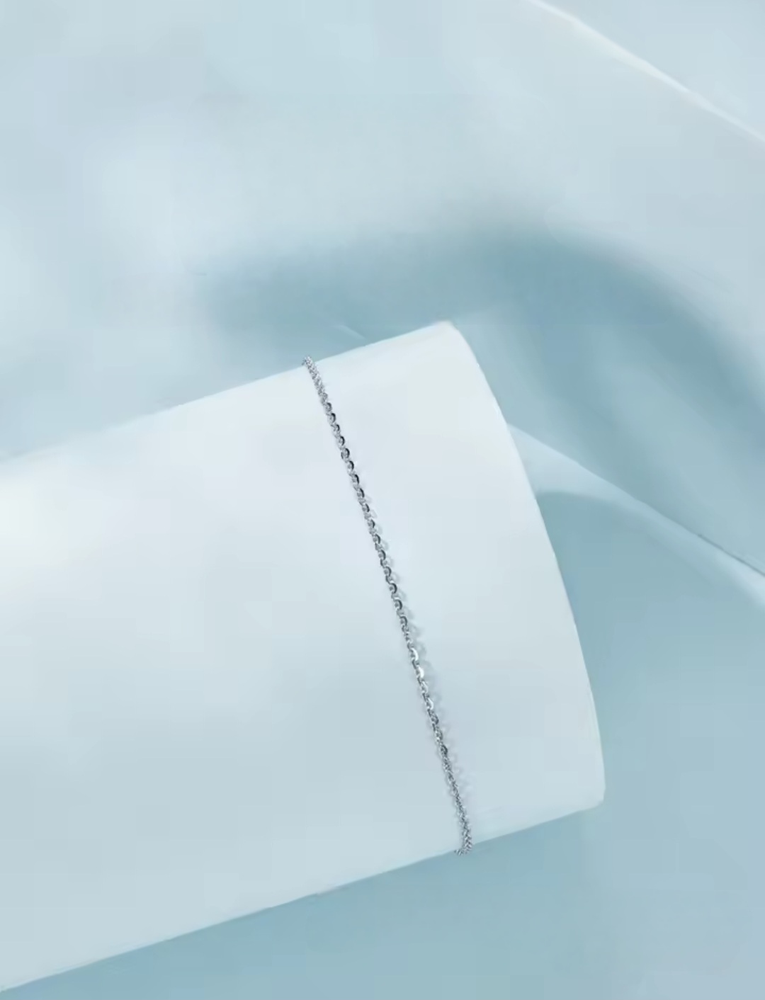 Сребърна гривна за крак "Класика" - Image 2