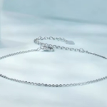 Сребърна гривна за крак "Класика"