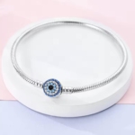 Сребърна гривна за талисмани "Виждам всичко"