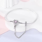 Сребърна гривна за талисмани "Ключът е в теб"