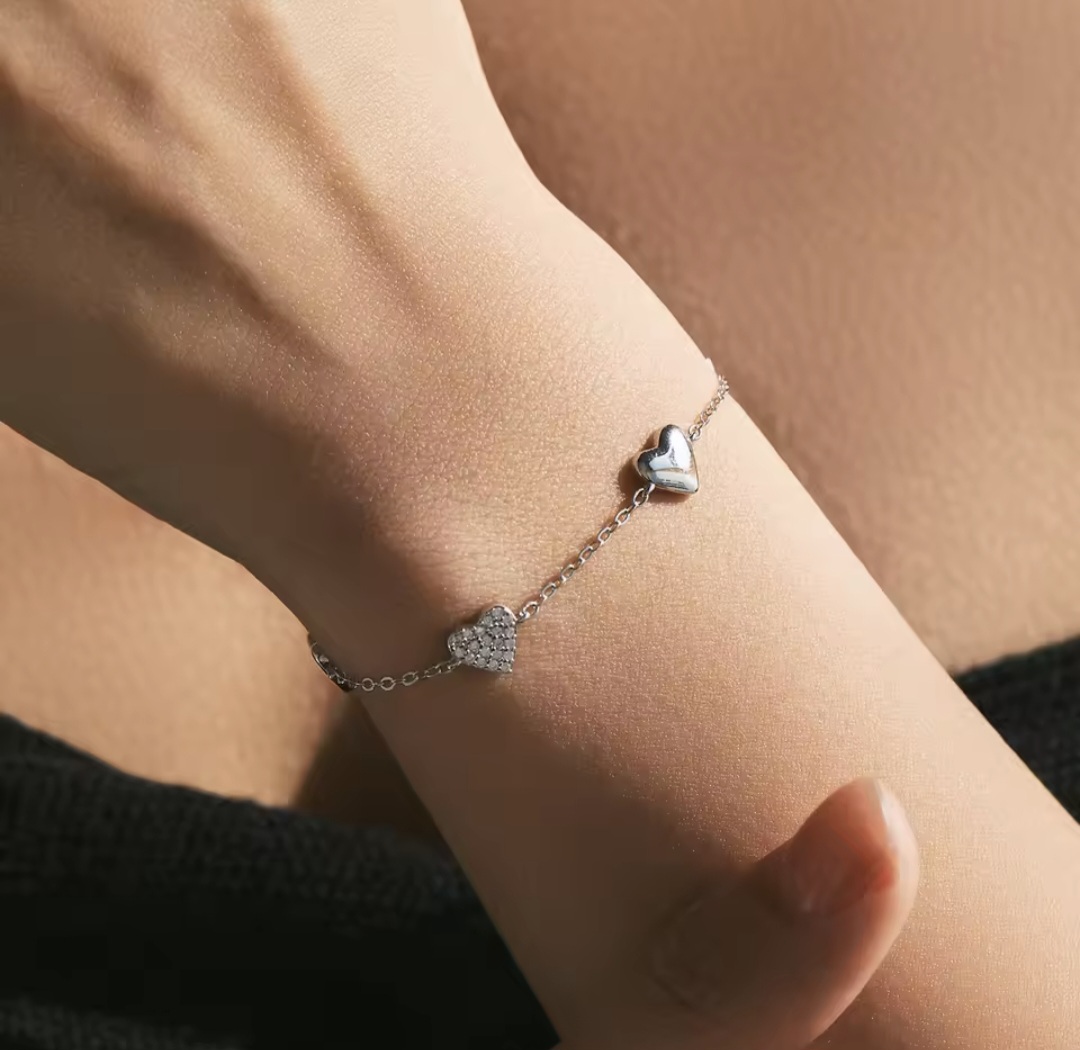 Сребърна гривна с цирконий "Aurora" - Image 3