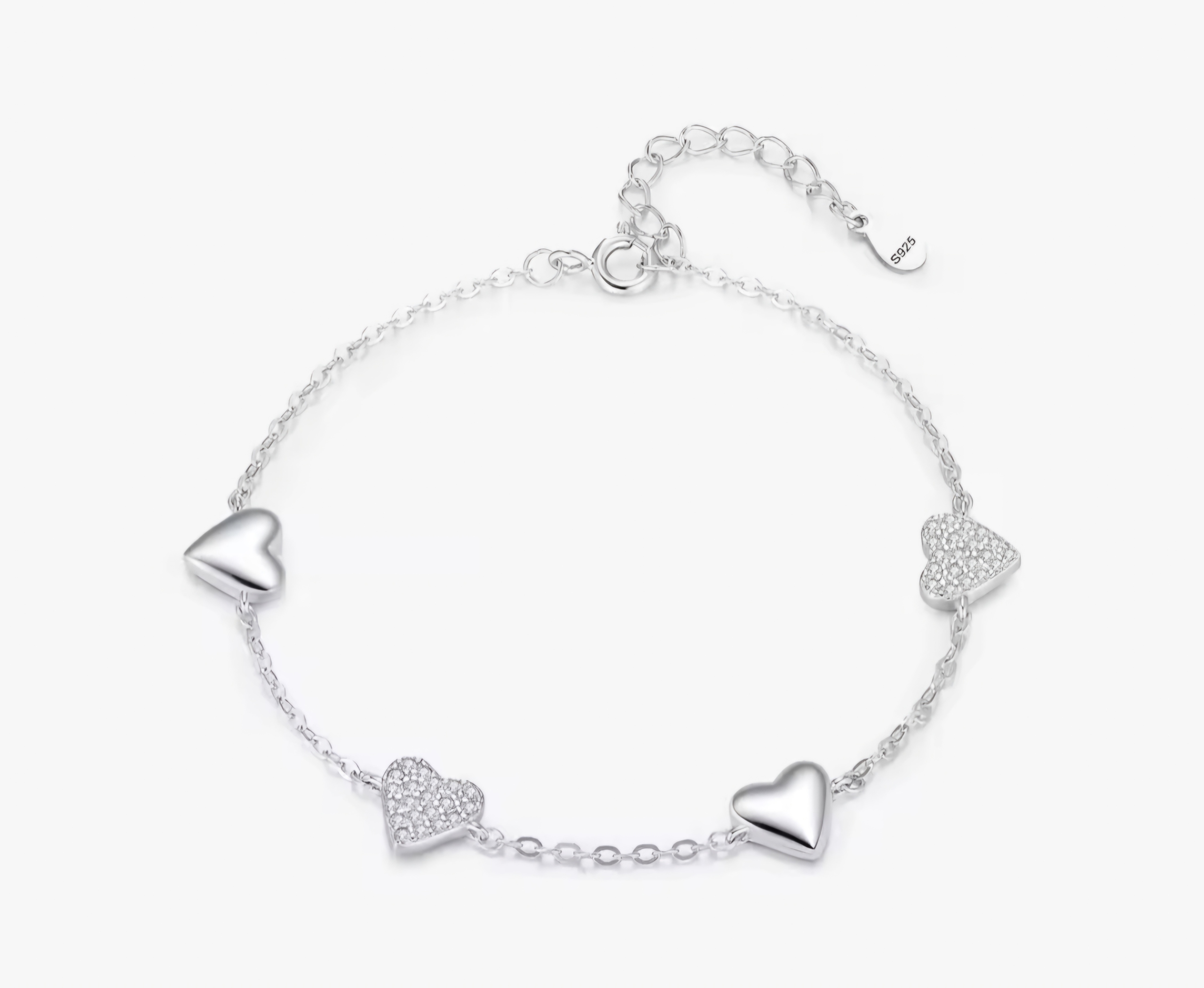 Сребърна гривна с цирконий "Aurora" - Image 2