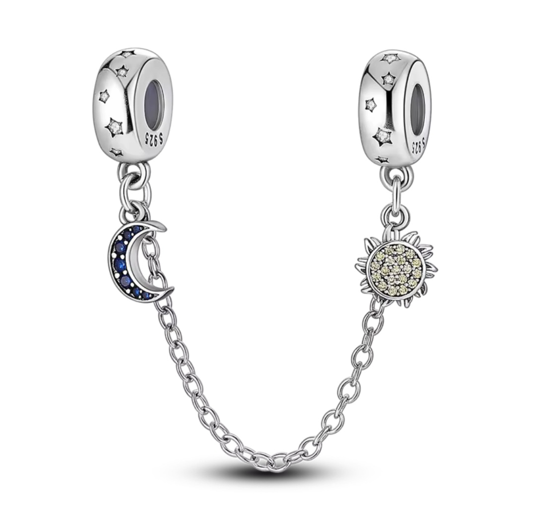 Сребърна защитна верижка "Moon-Sun" - Image 2