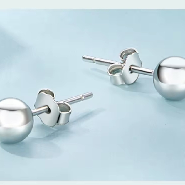 Сребърни обеци "Silver Sphere"