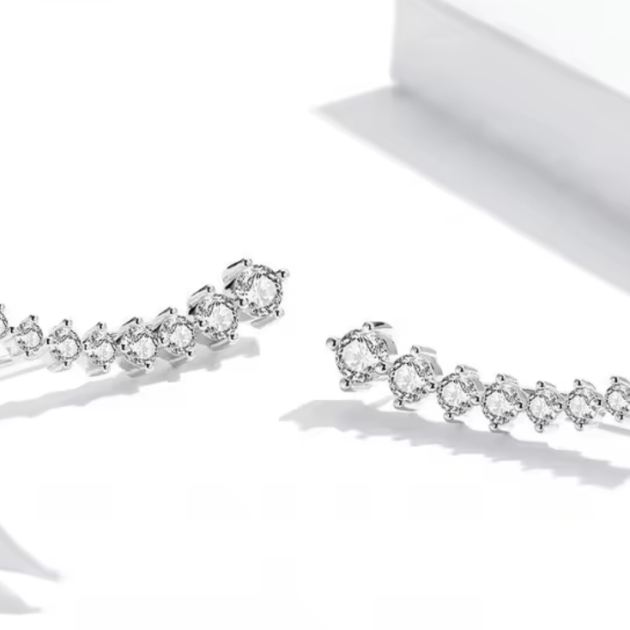 Сребърни обеци "Stellar Glow"