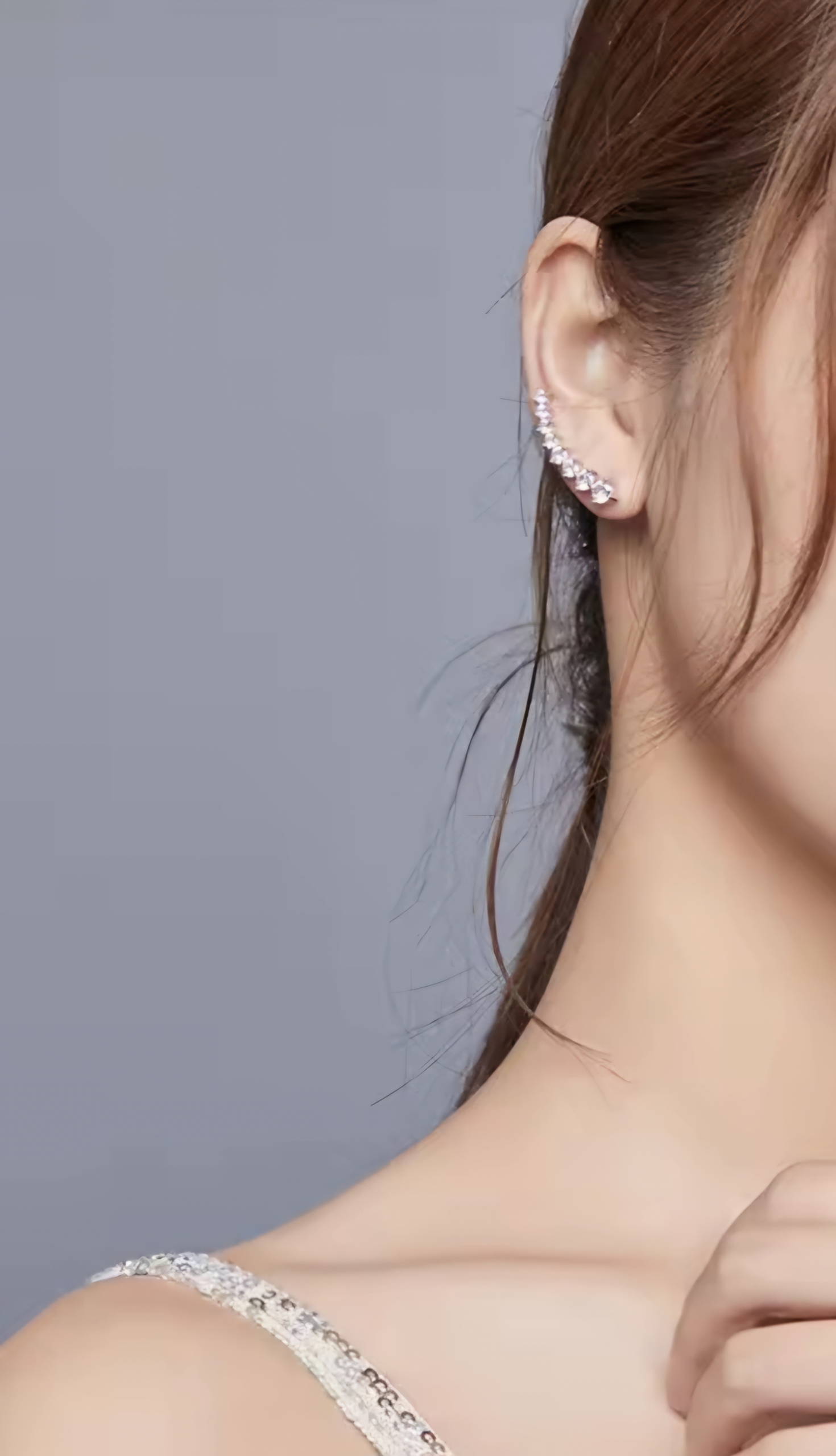 Сребърни обеци "Stellar Glow" - Image 3