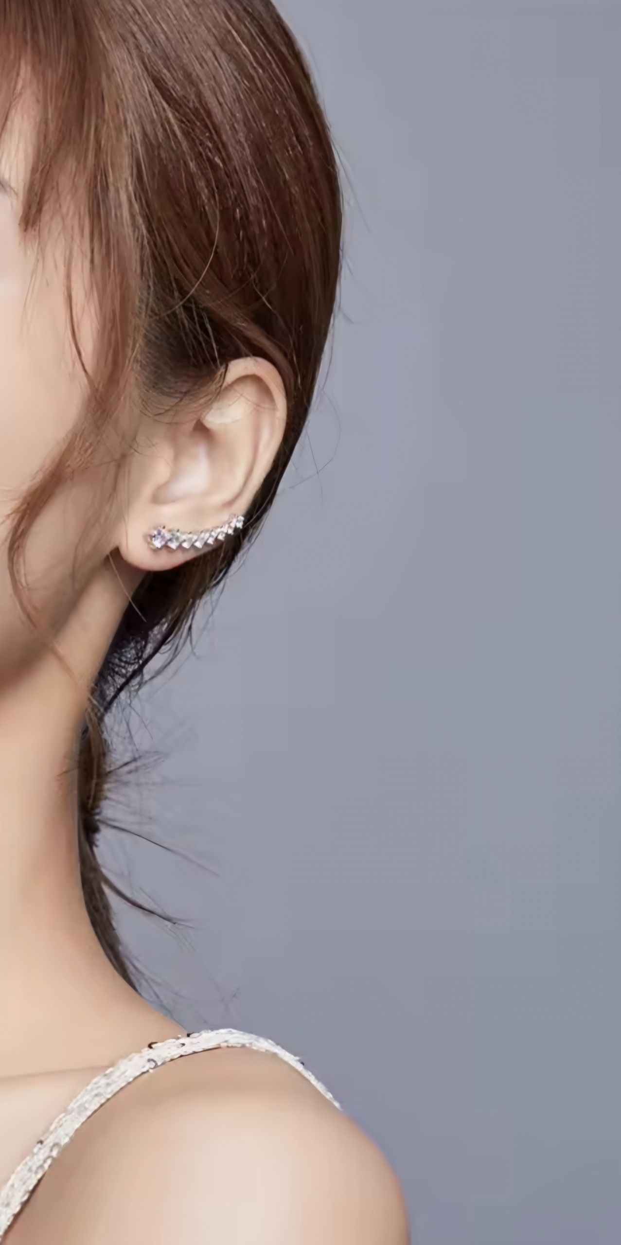 Сребърни обеци "Stellar Glow" - Image 2