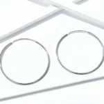 Сребърни обеци "Елеганс Хоопс"