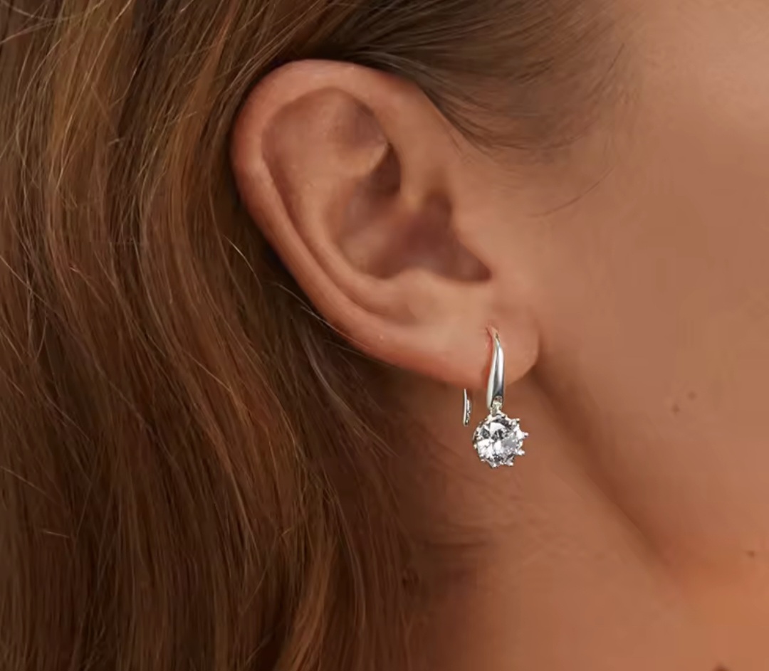 Сребърни обеци "Кристално очарование" - Image 5