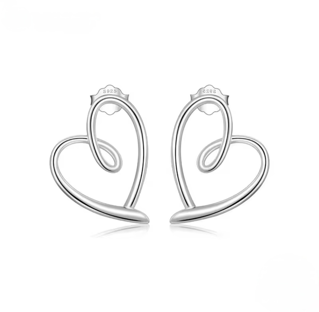 Сребърни обеци „Сърцето на нежността“ - Image 7
