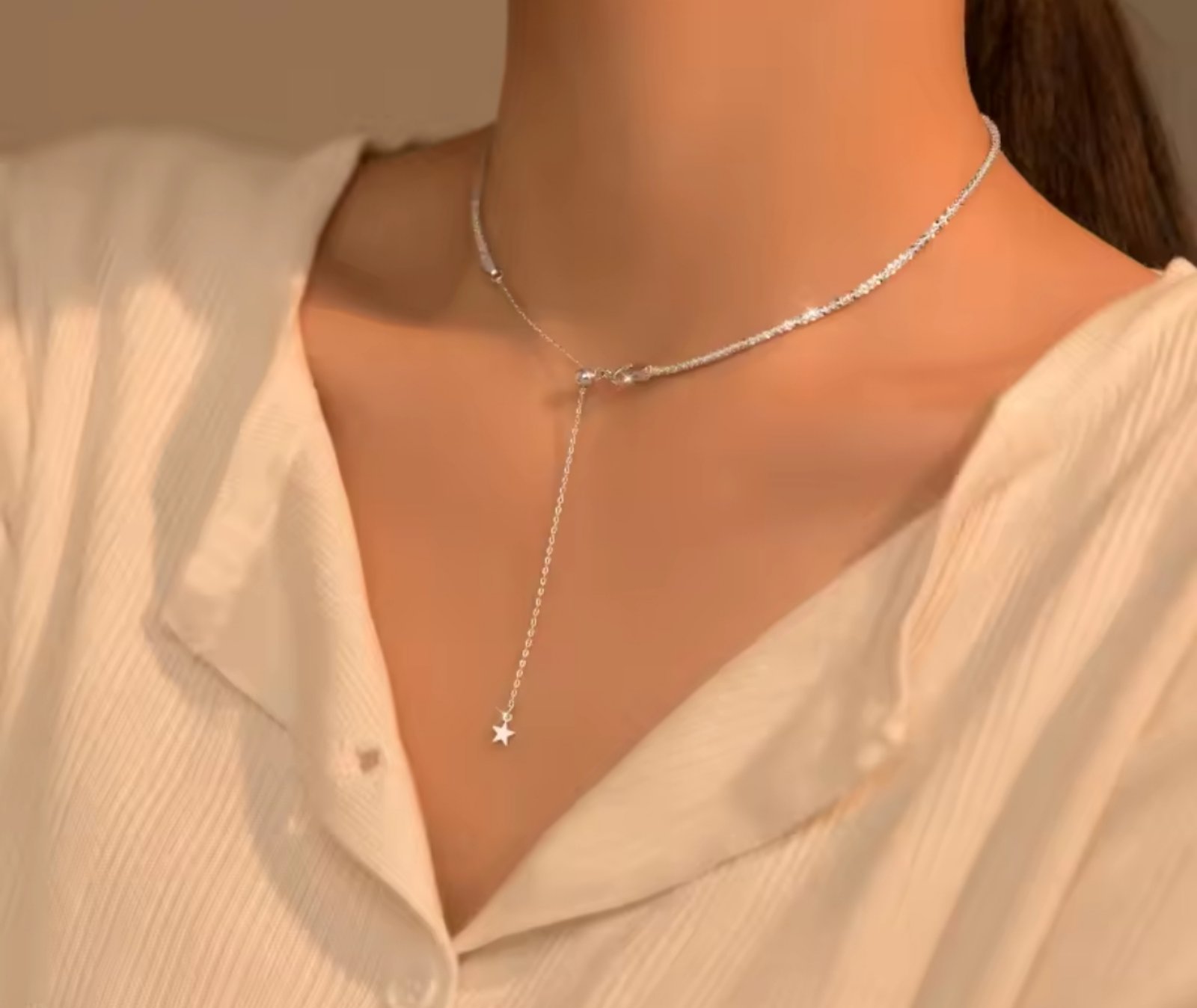 Сребърно колие "Звезден миг" - Image 3