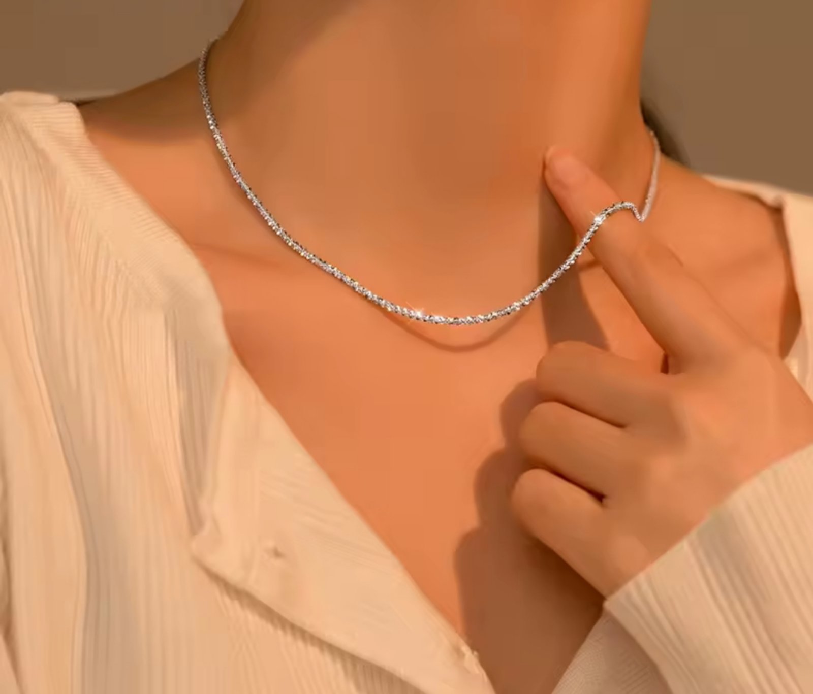 Сребърно колие "Звезден миг" - Image 2