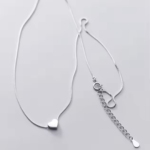 Сребърно колие "Любов за теб"