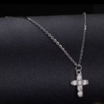 Сребърно колие с мойсанит "Divine Sparkle"