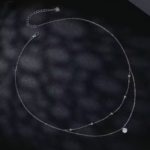 Сребърно колие с мойсанит "Елегантен блясък"