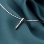 Сребърно колие с цирконий "Stella"