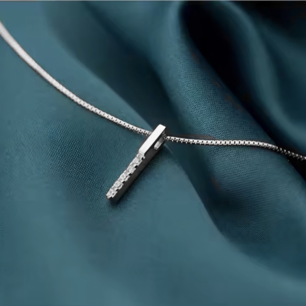 Сребърно колие с цирконий "Stella"