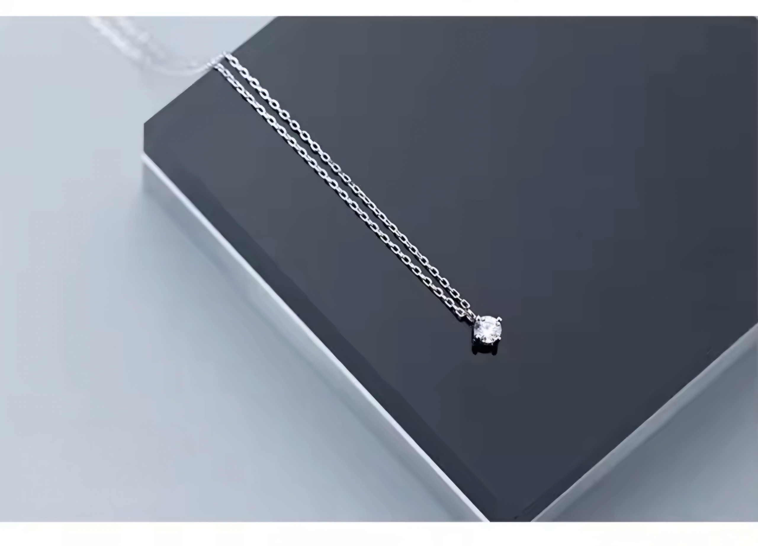 Сребърно колие с цирконий "Subtlety" - Image 8