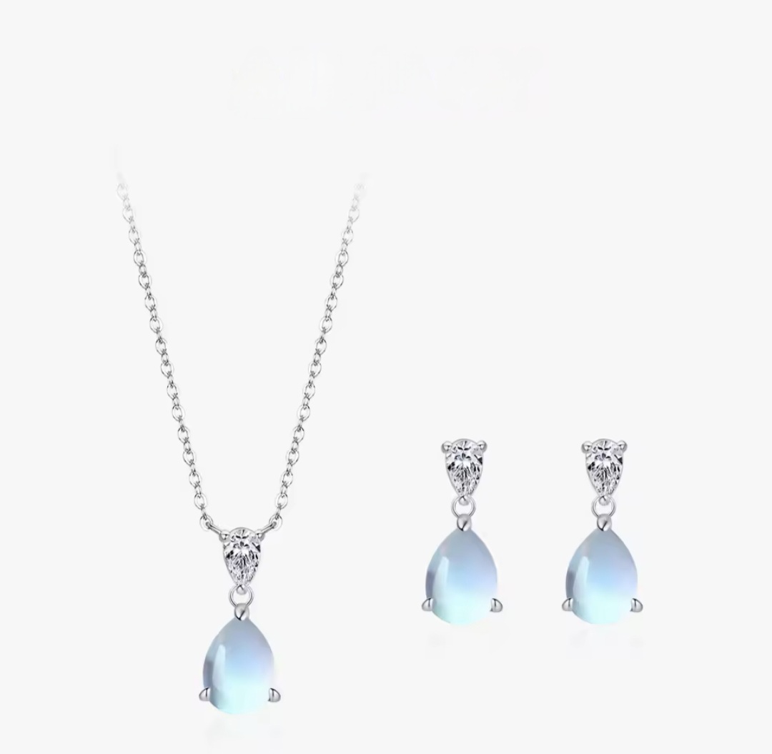 Сребърни обеци с лунен камък "Magic of Moon" - Image 2