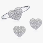 Сребърен комплект с цирконий "Bijou d’Amour"