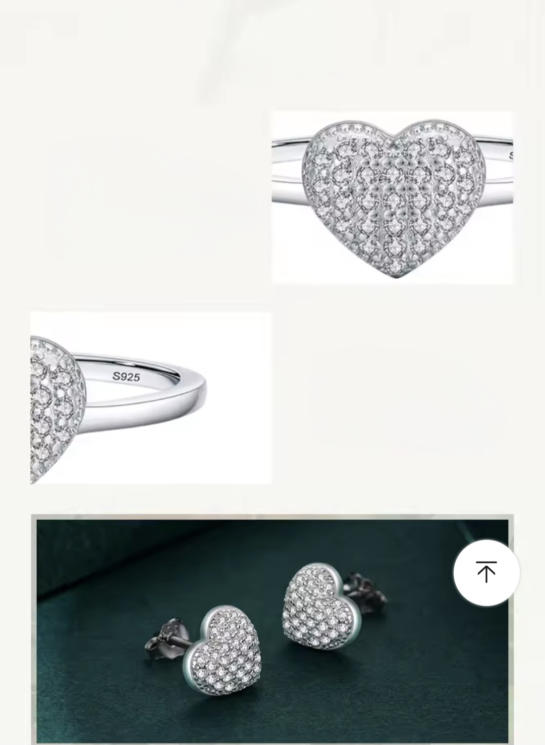 Сребърен комплект с цирконий "Bijou d’Amour" - Image 7