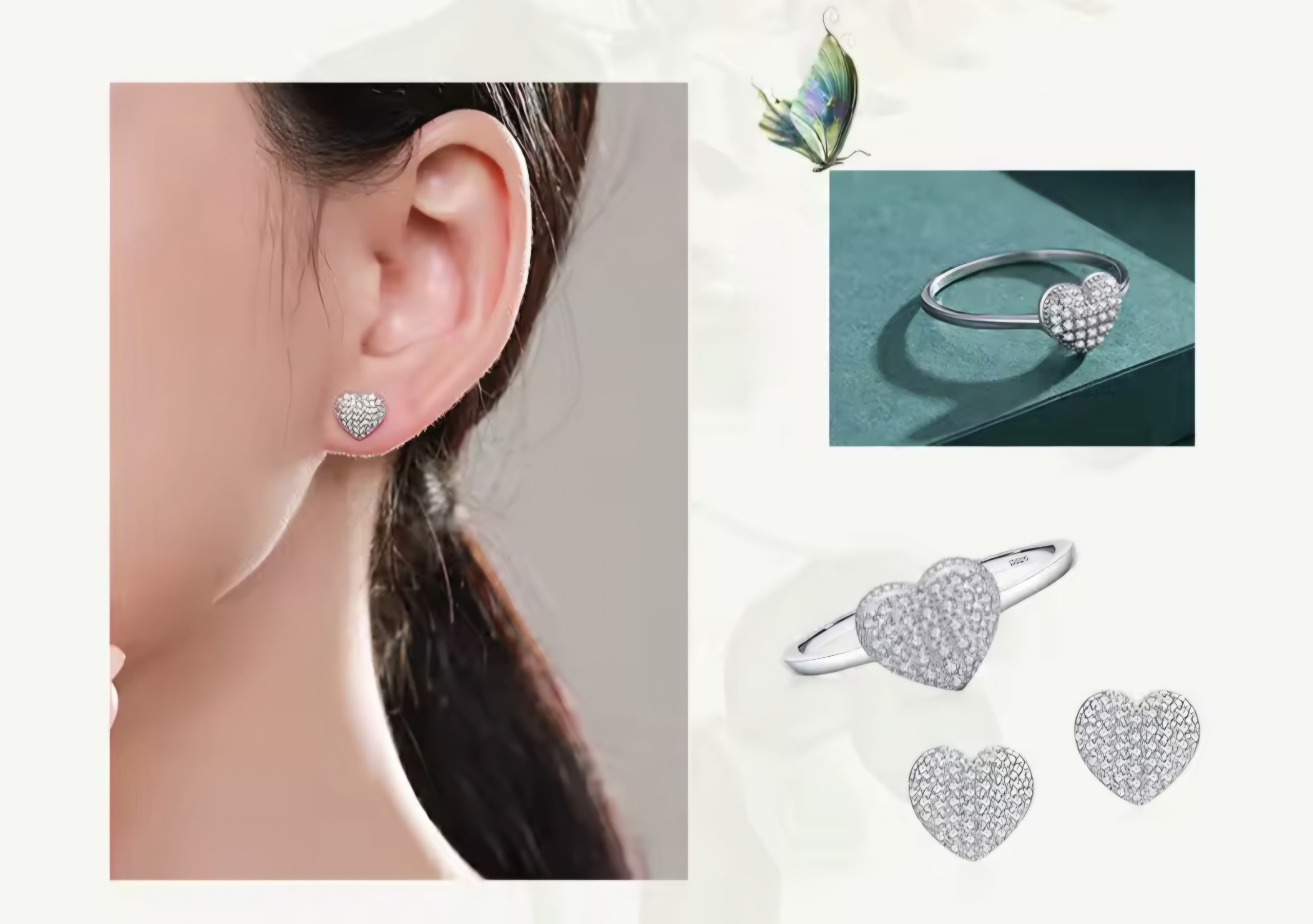 Сребърен комплект с цирконий "Bijou d’Amour" - Image 5