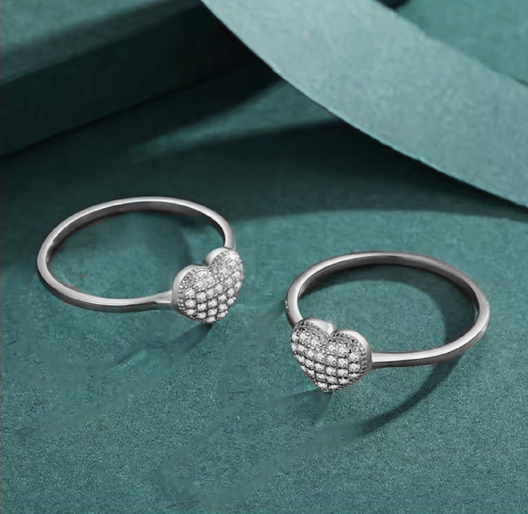 Сребърен комплект с цирконий "Bijou d’Amour" - Image 3